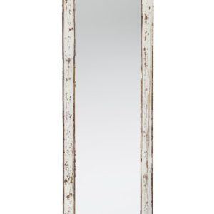 Lustro w drewnianej postarzanej ramie 111x33x3 cm 436814