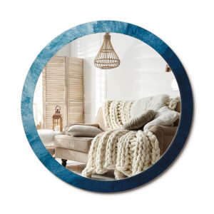 Lustro w ramie szklanej fi100 Abstrakcyjna sztuka nowoczesne design ścienne 897320