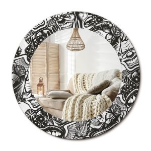 Lustro w ramie szklanej fi50 Abstrakcyjna sztuka nowoczesne design ścienne 897270