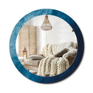 Lustro w ramie szklanej fi80 Abstrakcyjna sztuka nowoczesne design ścienne 897447 Lustro w ramie szklanej fi80 Abstrakcyjna sztuka nowoczesne design ścienne 897447