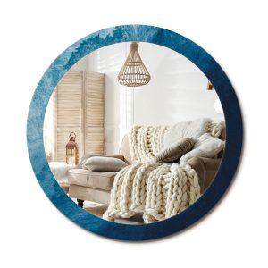 Lustro w ramie szklanej fi90 Abstrakcyjna sztuka nowoczesne design ścienne 897247 Lustro w ramie szklanej fi90 Abstrakcyjna sztuka nowoczesne design ścienne 897247