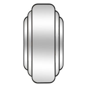 Lustro wiszące duże art deco BENEDITA, metalowa rama, 50,5 x 100,3 cm 754240 Lustro wiszące duże art deco BENEDITA, metalowa rama, 50,5 x 100,3 cm 754240
