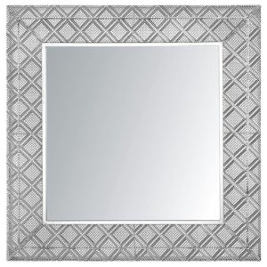 Lustro wiszące kwadratowe 80×80 srebrne 189372 Lustro wiszące kwadratowe 80×80 srebrne 189372