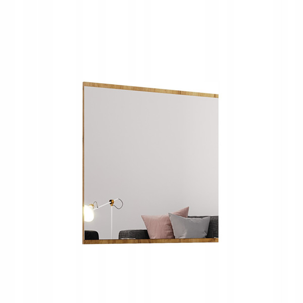 Lustro wiszące Lana 80x80cm dębowa rama kwadratowa 261322