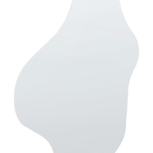 Lustro wiszące nieregularne srebrna rama 354299 Lustro wiszące nieregularne srebrna rama 354299