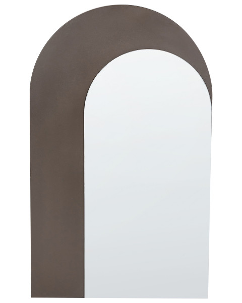Lustro wiszące owalne brązowa rama 354300