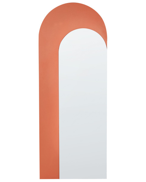 Lustro wiszące owalne pomarańczowa rama 354302