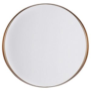 Lustro wiszące ścienne kolor miedzi ⌀ 40 190897 Lustro wiszące ścienne kolor miedzi ⌀ 40 190897