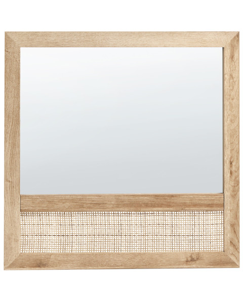 Lustro wiszące ścienne kwadratowe 60 x 60 cm jasne 490379