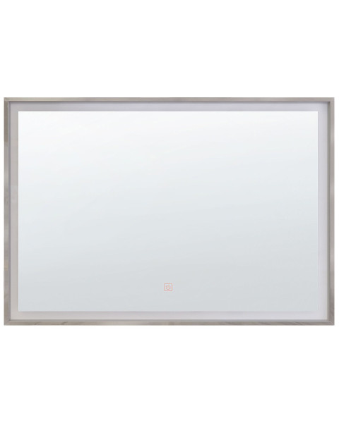 Lustro wiszące ścienne LED 60x80 srebrne 190908