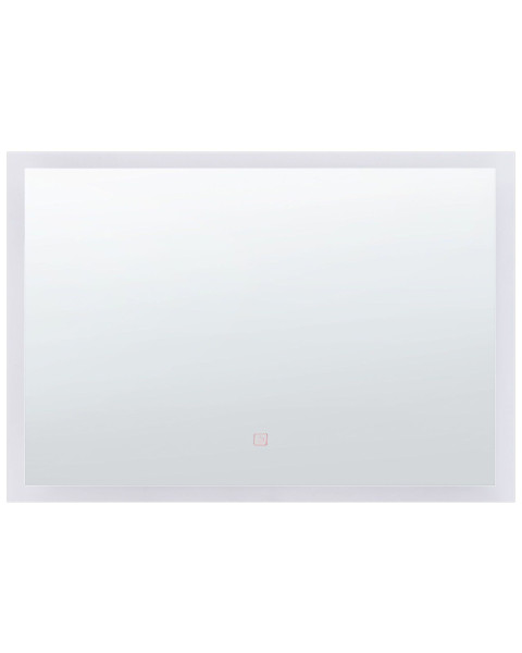 Lustro wiszące ścienne LED 60x80 srebrne 190911