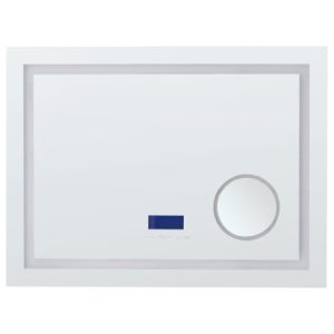 Lustro wiszące ścienne LED 60×80 srebrne 438702 Lustro wiszące ścienne LED 60×80 srebrne 438702