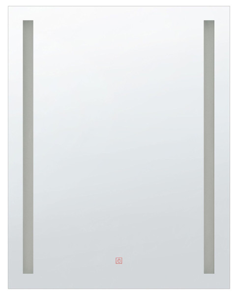 Lustro wiszące ścienne LED 70x90 srebrne 190915