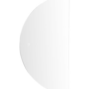 Lustro wiszące ścienne LED półokrągłe 50×100 cm 190910 Lustro wiszące ścienne LED półokrągłe 50×100 cm 190910