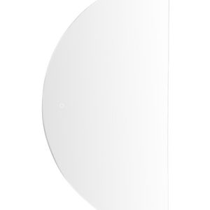 Lustro wiszące ścienne LED półokrągłe 60×120 cm 190917 Lustro wiszące ścienne LED półokrągłe 60×120 cm 190917