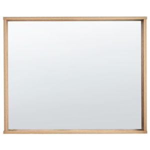 Lustro wiszące ścienne prostokątne 80 x 65 cm jasne 490380 Lustro wiszące ścienne prostokątne 80 x 65 cm jasne 490380