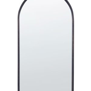 Lustro wiszące ścienne z półką metalowa rama 189277 Lustro wiszące ścienne z półką metalowa rama 189277