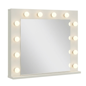 Lustro z 12 żarówki LED idealne do toaletki kaszmir 966047 Lustro z 12 żarówki LED idealne do toaletki kaszmir 966047