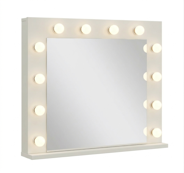 Lustro z 12 żarówki LED idealne do toaletki kaszmir 966047