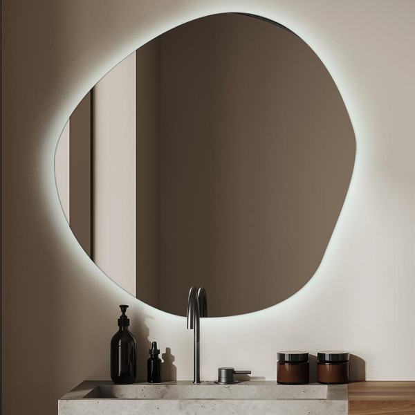 Lustro Z Oświetleniem Plama LED Łazienkowe 77x77 cm 117432
