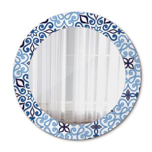 LustroŚcienne fi60 okrągłe – Niebieski arabski wzór 124823 LustroŚcienne fi60 okrągłe – Niebieski arabski wzór 124823