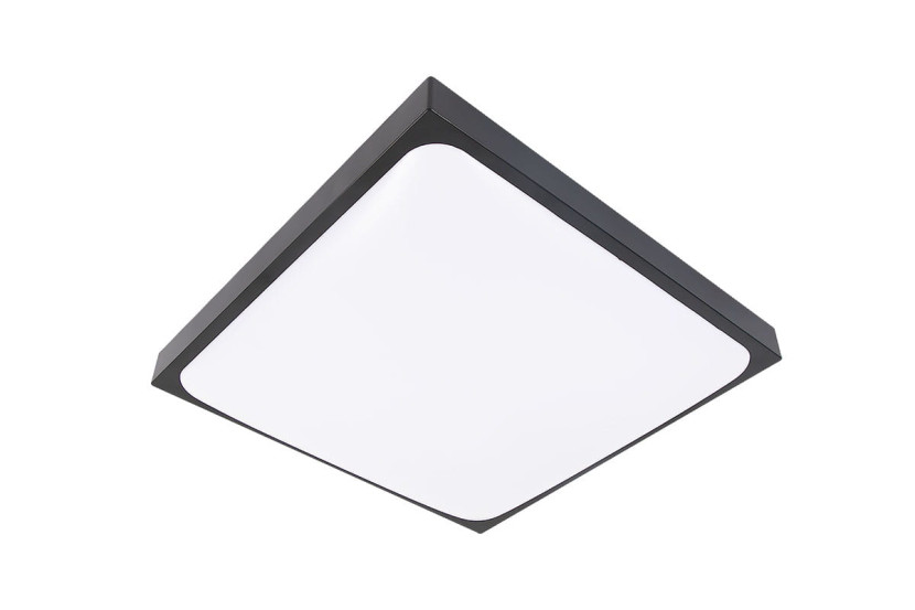 Luvo plafon kwadrat 2xE27 IP44 czarny 1084661
