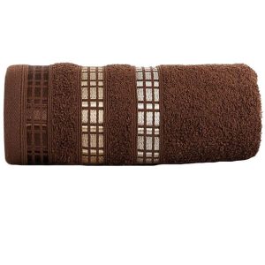 LUXURY Ręcznik, 70x140cm, kolor brązowy 821589 LUXURY Ręcznik, 70x140cm, kolor brązowy 821589