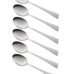 Łyżeczki do herbaty 6 sztuk komplet łyżeczek połysk KINGHOFF KH-1440 691847 Łyżeczki do herbaty 6 sztuk komplet łyżeczek połysk KINGHOFF KH-1440 691847