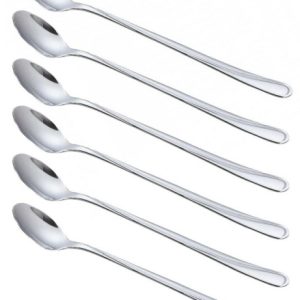 Łyżeczki koktajlowe długie 6 sztuk komplet łyżeczek Połysk KINGHOFF KH-1446 691839 Łyżeczki koktajlowe długie 6 sztuk komplet łyżeczek Połysk KINGHOFF KH-1446 691839