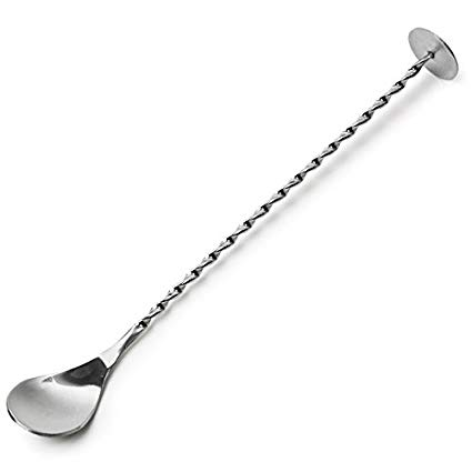 Łyżka Barmańska Ze Stopką Do Drinków Kręcona 28 Cm 374991