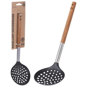 Łyżka Cedzakowa Szumówka Kuchenna Drewno Akacjowe 35 Cm 385229 Łyżka Cedzakowa Szumówka Kuchenna Drewno Akacjowe 35 Cm 385229