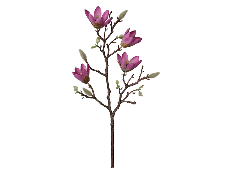 Magnolia gałązka 59 cm różowa 52257