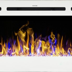 Majestic 36″ Biały- Kominek Elektryczny Led Ścienny Aflamo 713471