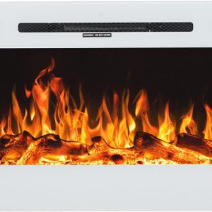 Majestic 45″ Biały- Kominek Elektryczny Led Ścienny Aflamo 713478