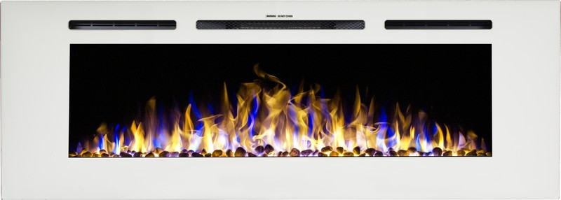 Majestic 65" Biały- Kominek Elektryczny Led Ścienny Aflamo 765974