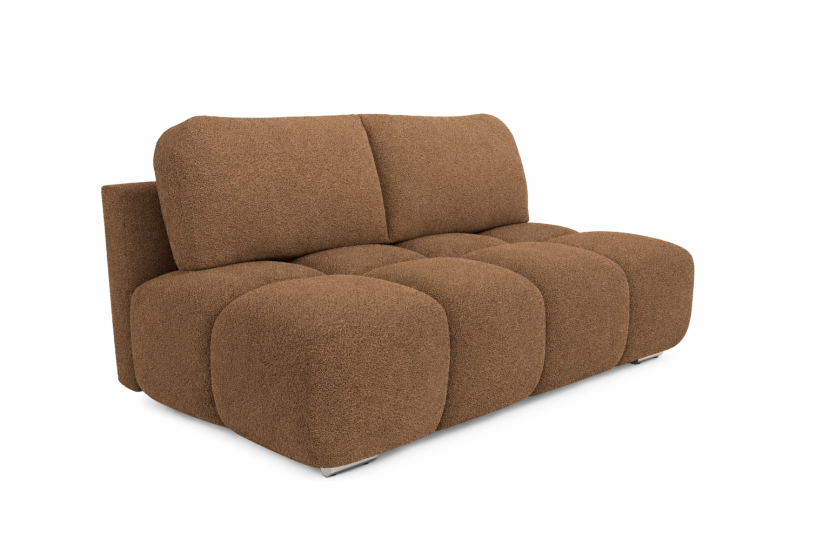 Mała kanapa rozkładana funkcja spania Honey Mini cappuccino baranek 195 cm 985309