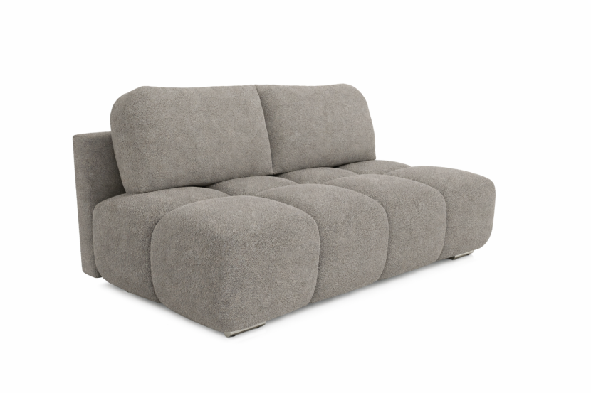 Mała kanapa rozkładana z funkcją spania Honey Mini beżowy baranek 195 cm 990098