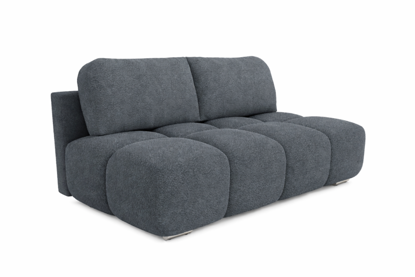 Mała kanapa rozkładana z funkcją spania Honey Mini grafitowy baranek 195 cm 985460
