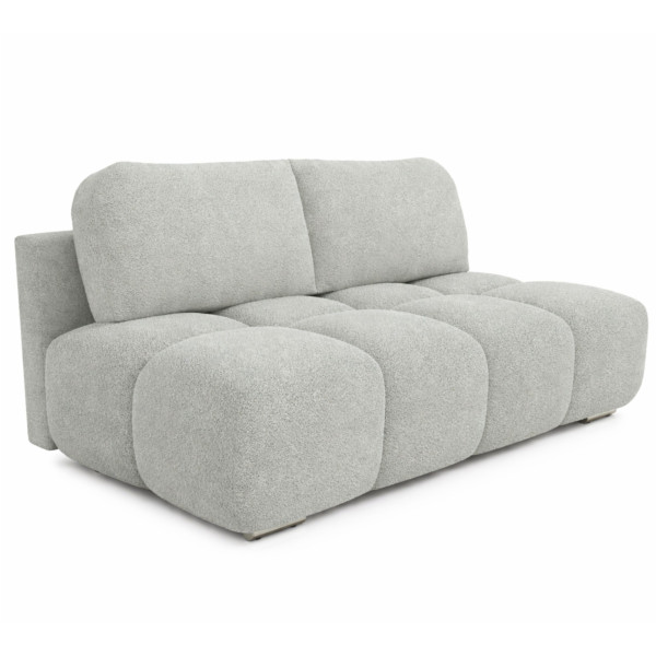 Mała kanapa rozkładana z funkcją spania Honey Mini szary baranek 195 cm 985310