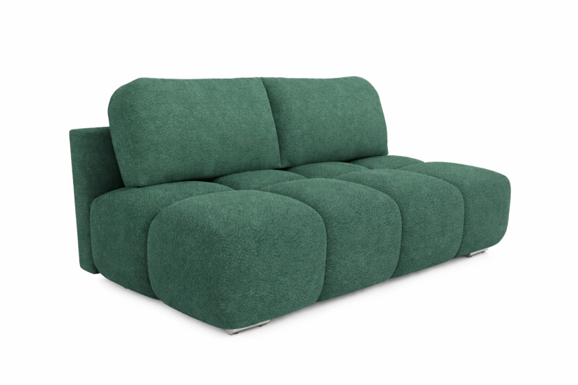 Mała kanapa rozkładana z funkcją spania Honey Mini zielony baranek 195 cm 990097