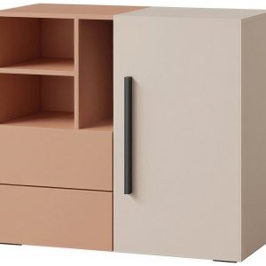 Mała komoda 90 cm młodzieżowa z szufladami kaszmir LUMI 1021532 Mała komoda 90 cm młodzieżowa z szufladami kaszmir LUMI 1021532