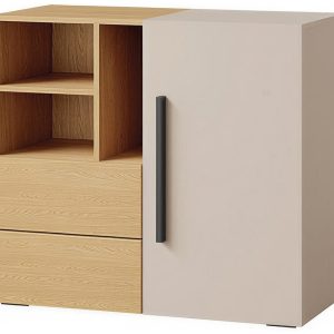 Mała komoda 90 cm młodzieżowa z szufladami kaszmir LUMI 1021530 Mała komoda 90 cm młodzieżowa z szufladami kaszmir LUMI 1021530