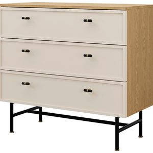 Mała komoda z szufladami na nóżkach 90 cm EVORIA 1078120 Mała komoda z szufladami na nóżkach 90 cm EVORIA 1078120
