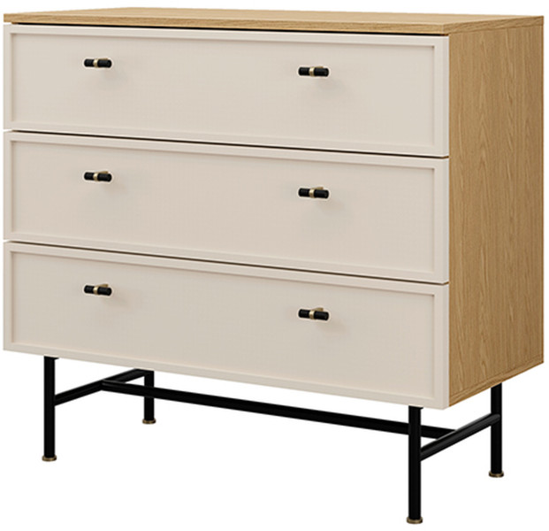 Mała komoda z szufladami na nóżkach 90 cm EVORIA 1078120