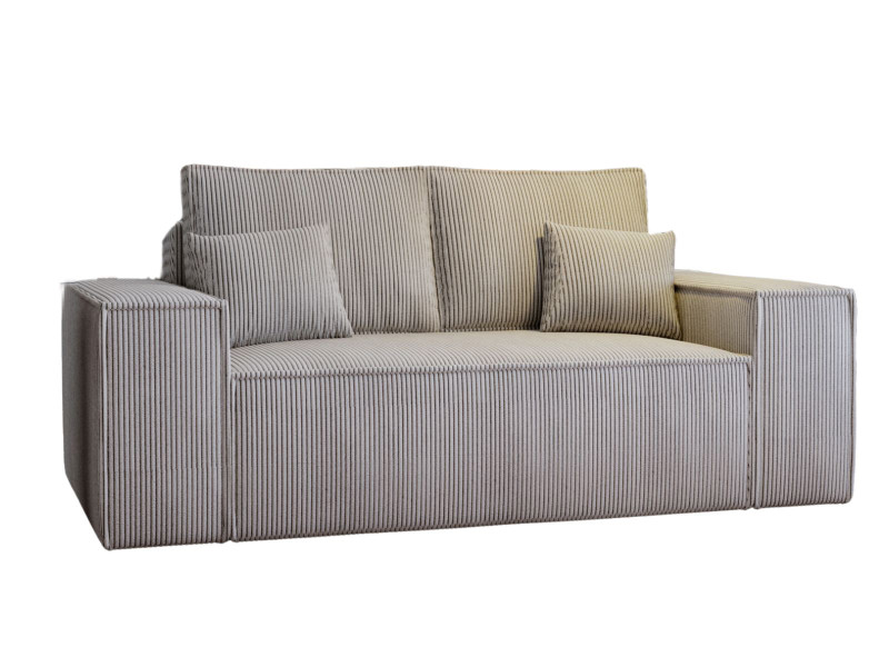 Mała sofa 2-osobowa z funkcją spania BEŻOWA MALO 987291