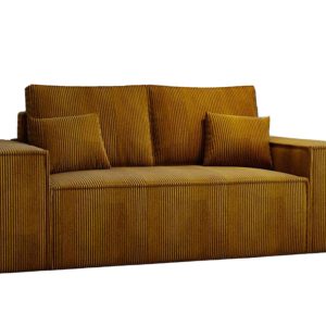 Mała sofa do salonu rozkładana MALO POMARAŃCZOWY 988075 Mała sofa do salonu rozkładana MALO POMARAŃCZOWY 988075