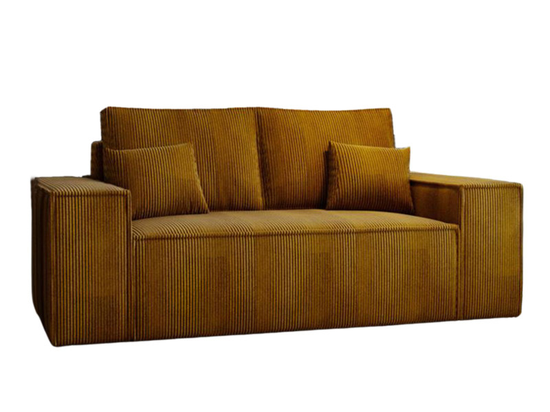 Mała sofa do salonu rozkładana MALO POMARAŃCZOWY 988075