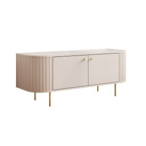 Mała szafka RTV OVALINE na nóżkach 123 cm 1058443 Mała szafka RTV OVALINE na nóżkach 123 cm 1058443