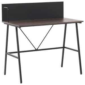 Małe biurko 100×50 ciemne drewno 69624 Małe biurko 100×50 ciemne drewno 69624