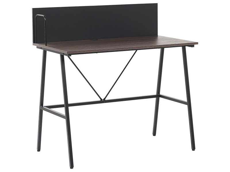 Małe biurko 100x50 ciemne drewno 69624